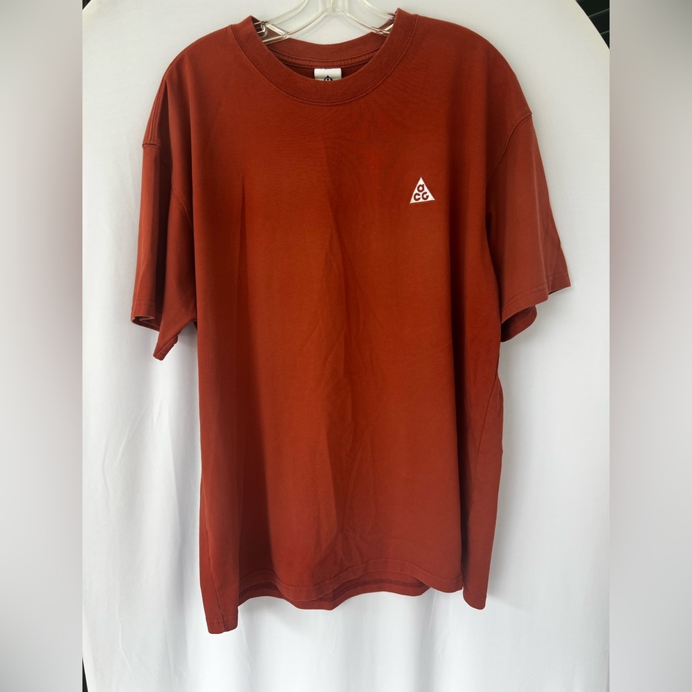 Nike ACG Men's Short-Sleeve T-Shirt DJ3642-670 Dark Orange SZ  Large